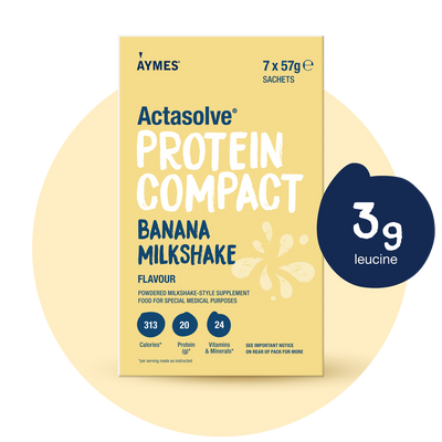 AYMES ActaSolve Protein Compact Banana 7 x 57g x 1 Pack