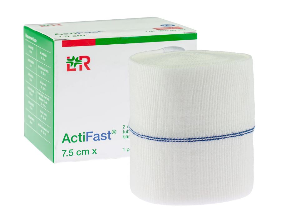 Acti-Fast Actifast Blue Elasticated Viscose Stockinette 7.5cm x 3m x 3