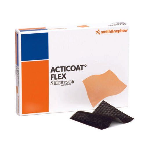 Acticoat Flex 3 Silver Coated Antimicrobial Dressings 10cm x 10cm x 5 -   Smith & Nephew EasyMeds Pharmacy