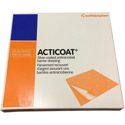 Acticoat Silver Antimicrobial Barrier Dressing 10cm x 10cm x 5 -   Smith & Nephew EasyMeds Pharmacy
