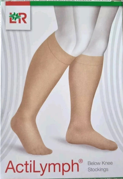 ActiLymph Class 1 Below Knee Closed Toe Compression Stockings 18-21 mmHg
