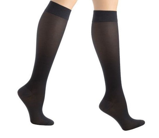 Activa Class 1 Below Knee Compression Stockings Black Closed Toe XL