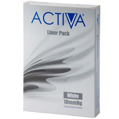Activa Stocking Liner Large White 10mmHg x 3 -   L&R Medical UK LTD EasyMeds Pharmacy
