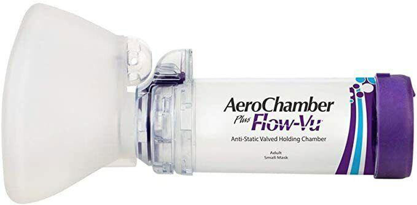 AeroChamber Plus Flow-Vu Anti-Static with Adult Small & Mask -   AeroChamber Plus EasyMeds Pharmacy
