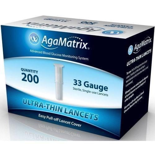 AgaMatrix Ultra-Thin Lancets 33G x 200 -   AgaMatrix EasyMeds Pharmacy