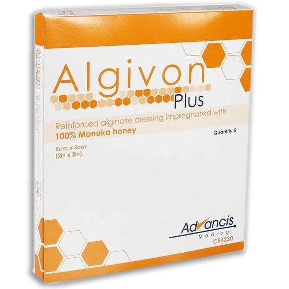 Algivon Plus Alginate Fibres Enabling Dressing 5cm x 5cm -   Algivon EasyMeds Pharmacy