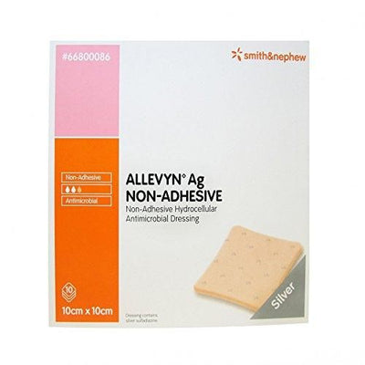 Allevyn AG Non Adhesive Dressings 10cm x 10cm -   Smith & Nephew EasyMeds Pharmacy