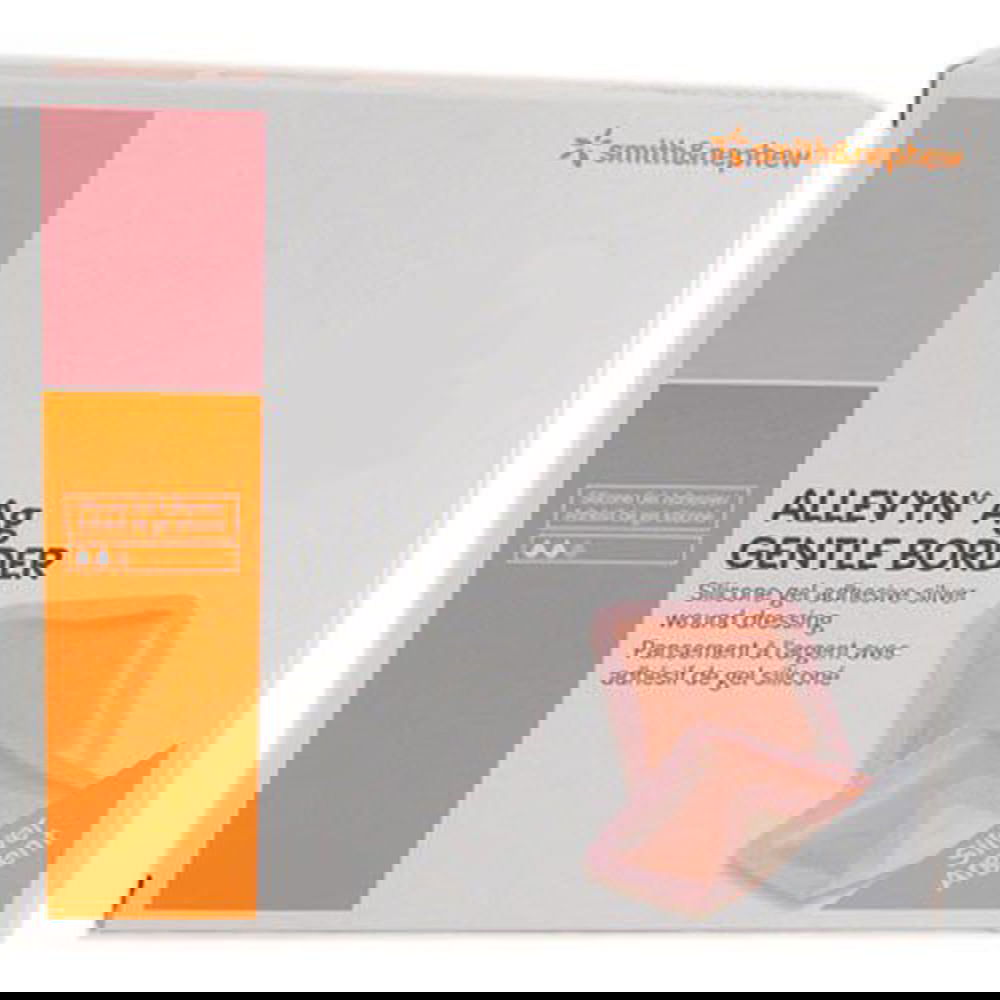Allevyn AG Silicone Adhesive Border Dressings 7.5cm x 7.5cm -   Smith & Nephew EasyMeds Pharmacy