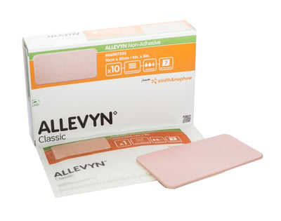 ALLEVYN Non-Adhesive 10cm x 20cm Advanced Foam Wound Dressings 66157335