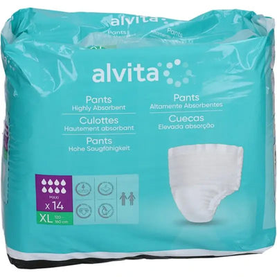Alvita Incontinence Night Pants XL Pack of 14