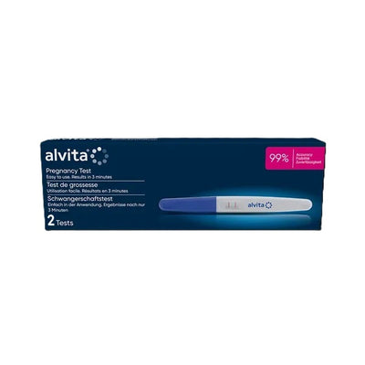 Alvita Mid Stream Pregnancy Test Kit 2 Tests