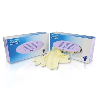 Alvita / Unicare / Mckinnon Vinyl Powder Free Gloves Large x 100 -   Alvita EasyMeds Pharmacy