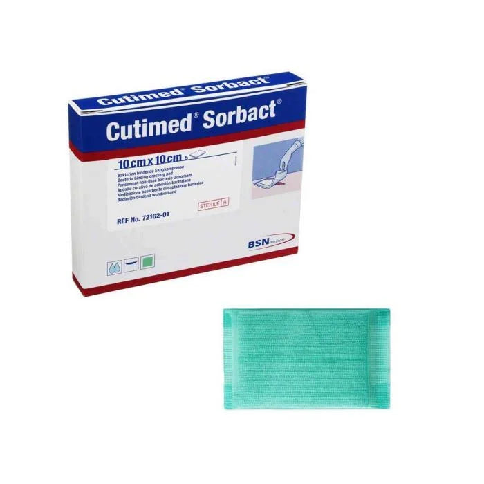 Cutimed Sorbact Dressing Pads (10cm x 10cm, 10cm x 20cm, 7cm x9cm