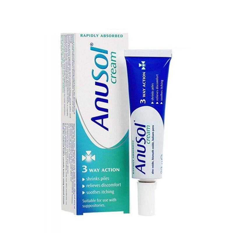 Anusol Haemorrhoid Relief Discomfort Cream Ointment Itching Shrink Piles 23g x 5 -   Anusol EasyMeds Pharmacy