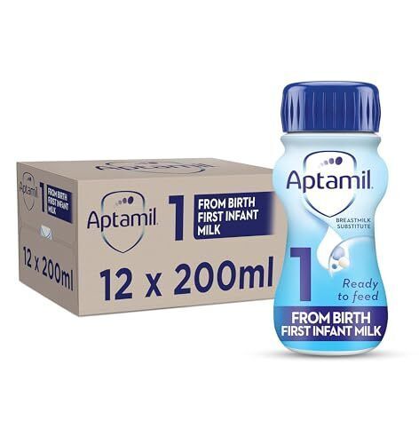 Aptamil 1 First Infant Baby Milk Ready to Use Formula 200ml x 12 -   Aptamil EasyMeds Pharmacy