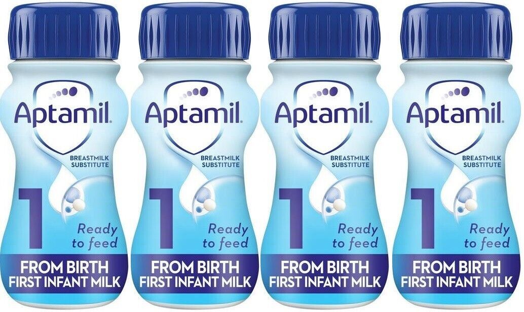 Aptamil 1 First Infant Baby Milk Ready to Use Formula 200ml x 4 -   Aptamil EasyMeds Pharmacy