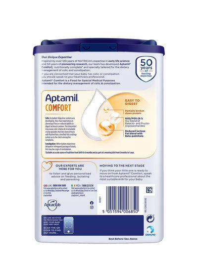 Aptamil Comfort Milk 800g x 6 (0-12 months)
