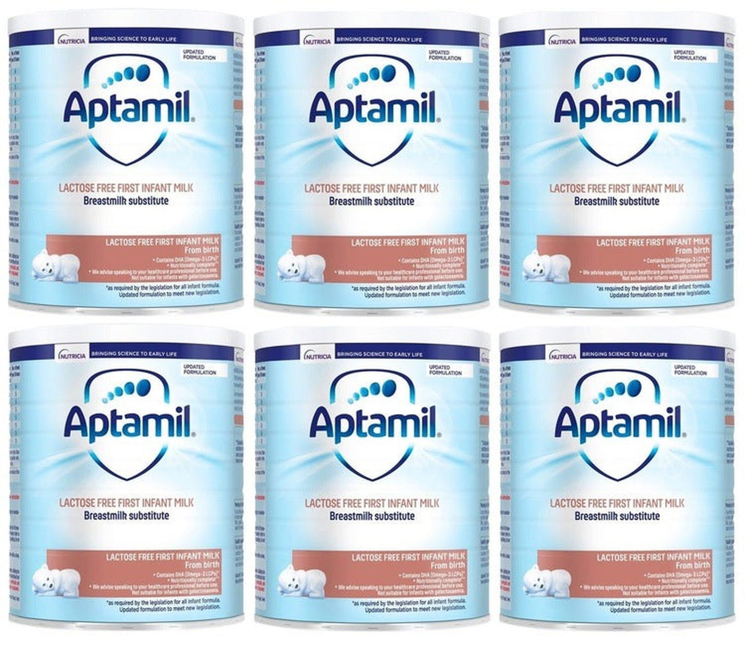 Aptamil Lactose Free Baby Milk Powder Formula 400g x 6 -   Aptamil EasyMeds Pharmacy