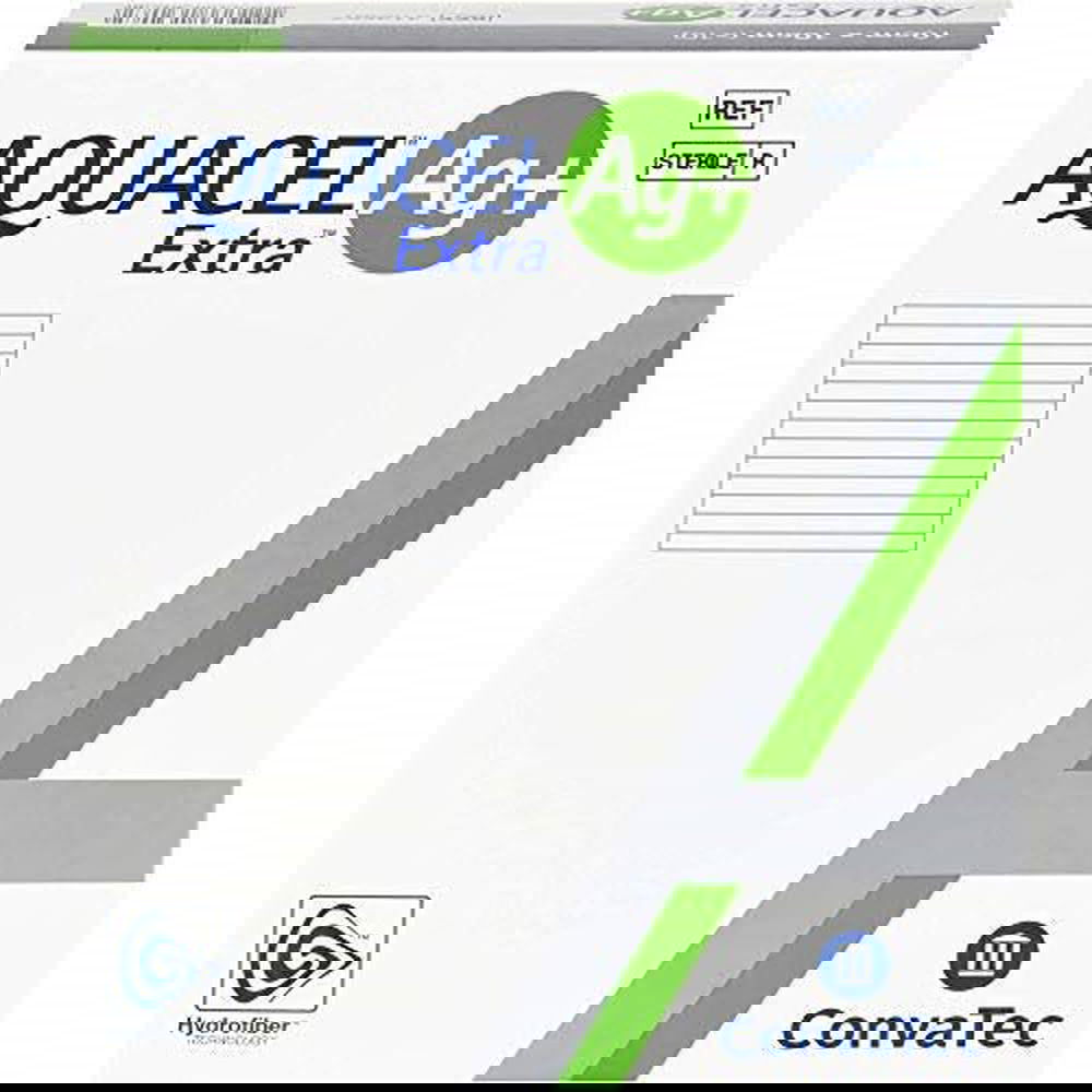 Aquacel AG+ Extra Silver Hydrofiber Wound Dressings 4 cm x 10cm 413581 -   Convatec EasyMeds Pharmacy