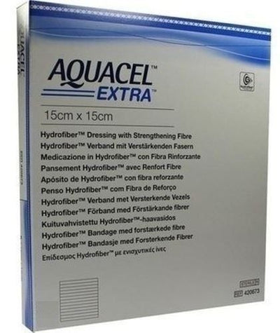 Aquacel Extra Hydrofiber Dressings 15cm x 15cm -   Convatec Extra EasyMeds Pharmacy