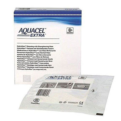 Aquacel Extra Wound Dressing 10cm x 10cm x5 420672 (Wound, Ulcers, Post-Op, Burns) -   Convatec EasyMeds Pharmacy
