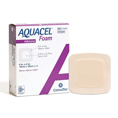 Aquacel Foam Adhesive 10cm x 10cm Dressings  420680 -   Convatec EasyMeds Pharmacy