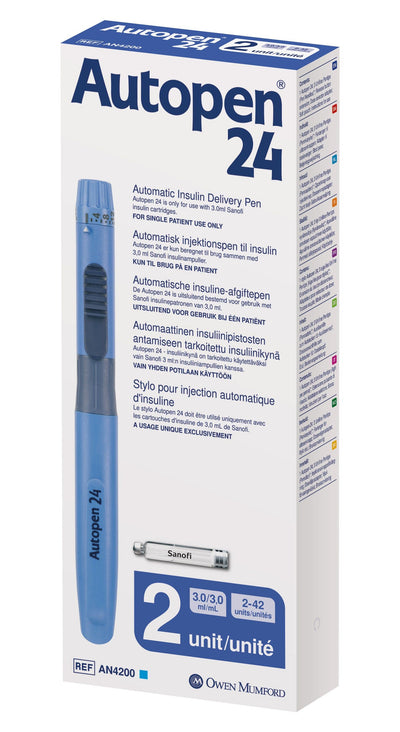 Autopen 24 Reusable Injection Pen 2-42 Units - 3ml -   Owen Mumford EasyMeds Pharmacy