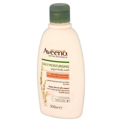 Aveeno Daily Moisturising Yogurt Body Wash Apricot & Honey 300ml -   Johnson & Johnson EasyMeds Pharmacy