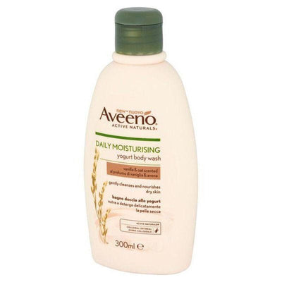 Aveeno Daily Moisturising Yogurt Body Wash Vanilla & Oat 300ml -   Johnson & Johnson EasyMeds Pharmacy