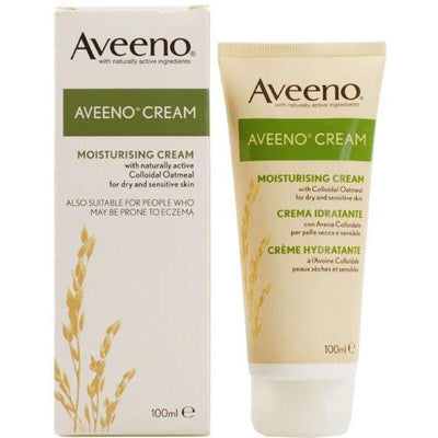 Aveeno Moisturising Collioidal Oatmeal Cream 100ml -   Johnson & Johnson Ltd EasyMeds Pharmacy