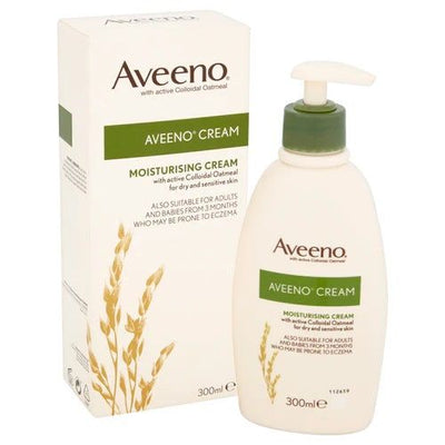 Aveeno Moisturising Collioidal Oatmeal Cream 300ml -   Johnson & Johnson EasyMeds Pharmacy