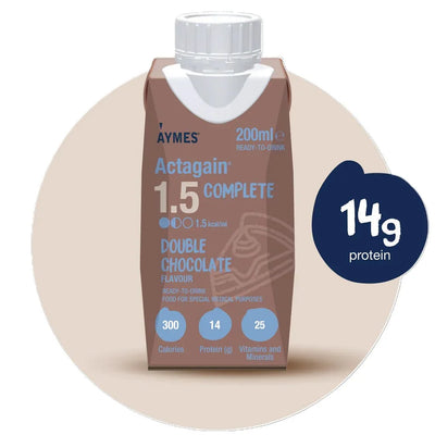 Aymes Actagain 1.5 Complete Double Chocolate Milkshake Style Bottles 24 x 200ml