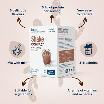 Aymes Compact Chocolate Shake Sachet 57g x 7