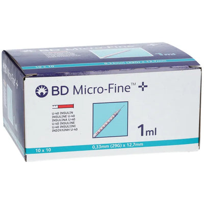 Box of BD Micro-Fine syringes U40