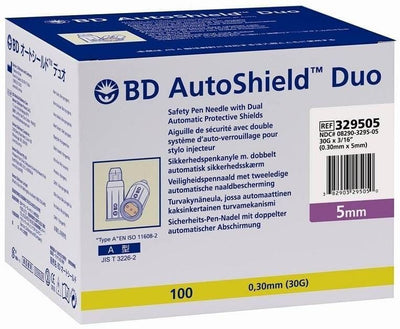 BD Autoshield Duo Safety Pen Needles 5mm 30G x 100 -   Becton Dickinson EasyMeds Pharmacy