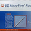 BD MicroFine + Plus 1ml U100 30G 8mm x 100 - Special Offer -   Becton Dickinson EasyMeds Pharmacy
