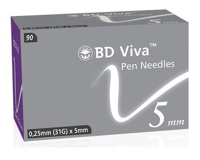BD Viva Pen Needles 5mm 0.25mm (31G) x 90 -   Becton Dickinson EasyMeds Pharmacy