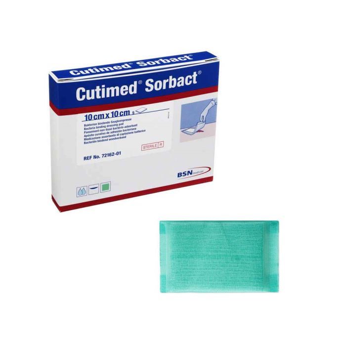 BSN Cutimed Sorbact Dressing Pads 10cm x 10cm x5 -   BSN Medical EasyMeds Pharmacy