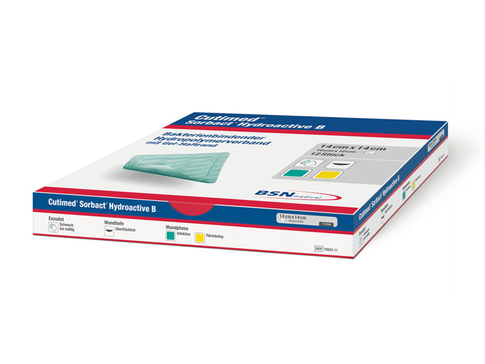 BSN Cutimed Sorbact Hydroactive B Sterile Wound Dressings 14cm x 14cm x 10 -   BSN Medical EasyMeds Pharmacy
