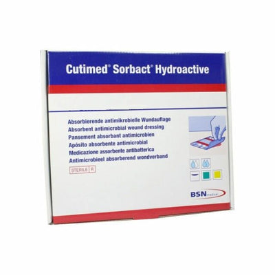 BSN Cutimed Sorbact Hydroactive Sterile Wound Dressings 7cm x 8.5cm x 10 -   BSN Medical EasyMeds Pharmacy