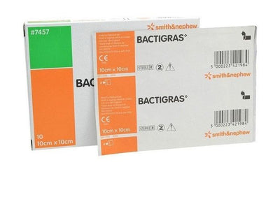 Bactigras Dressing 10cm x 10cm - Pack of 10 -   Smith & Nephew EasyMeds Pharmacy