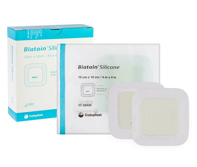 Biatain Silicone Adherent Foam Dressing 10cm x 10cm x 10