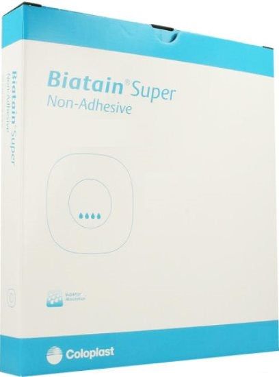 Biatain Super Non-Adhesive Dressing 20cm x 20cm x 10 -   Coloplast EasyMeds Pharmacy