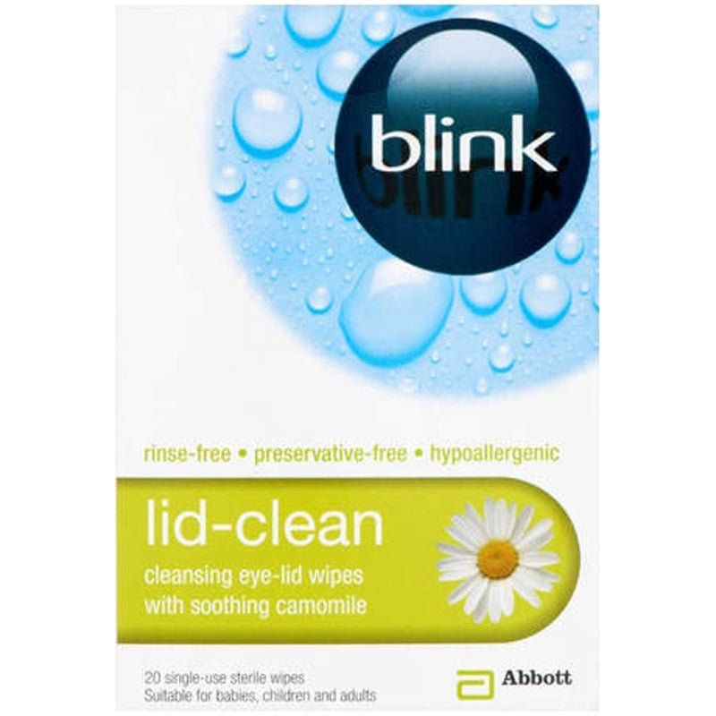 Blink Lid-Clean Cleansing Eye-Lid Wipes 20s -   AMO EasyMeds Pharmacy