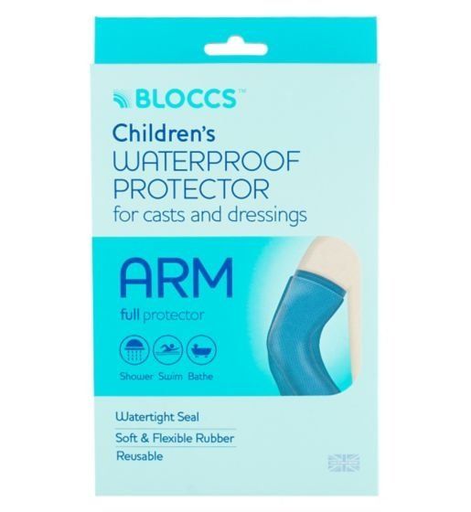 Bloccs Waterproof Casts and Bandages Protector - Child Full Arm 11-14 yr -   Bloccs EasyMeds Pharmacy