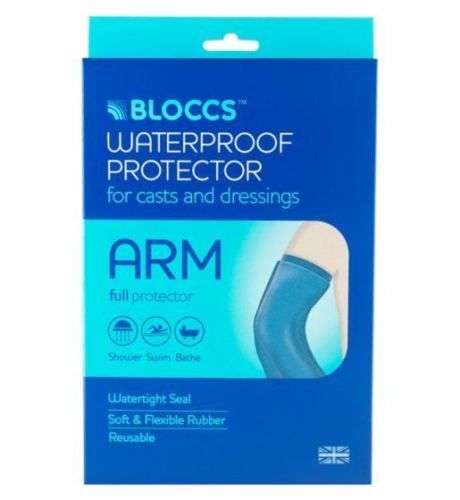Bloccs Waterproof Protector for Casts and Dressings - Adult Full Arm -   Bloccs EasyMeds Pharmacy