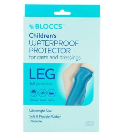 Bloccs Waterproof Protector for Casts and Dressings - Child Full Leg 4-9 yr | Med -   Bloccs EasyMeds Pharmacy