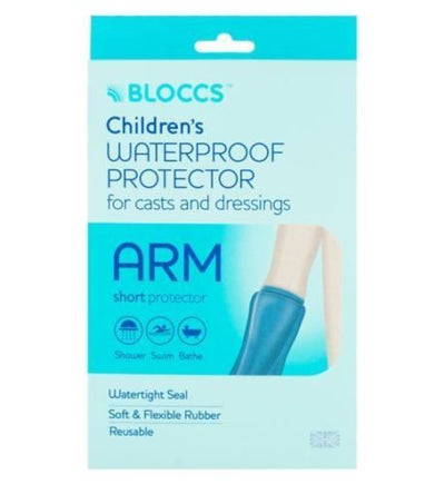 Bloccs Waterproof Protector for Casts and Dressings - Child Short Arm 4-9 yr -   Bloccs EasyMeds Pharmacy