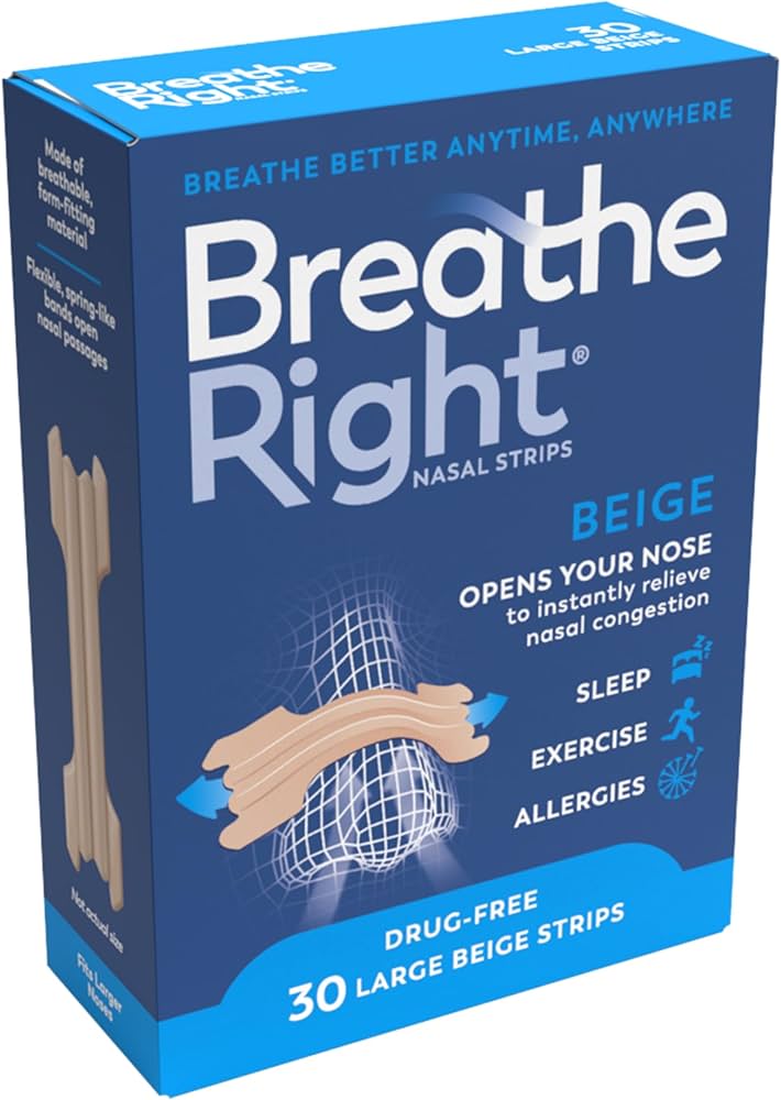 Breathe Right Nasal Strips Clear Small-Medium x 10 Strips