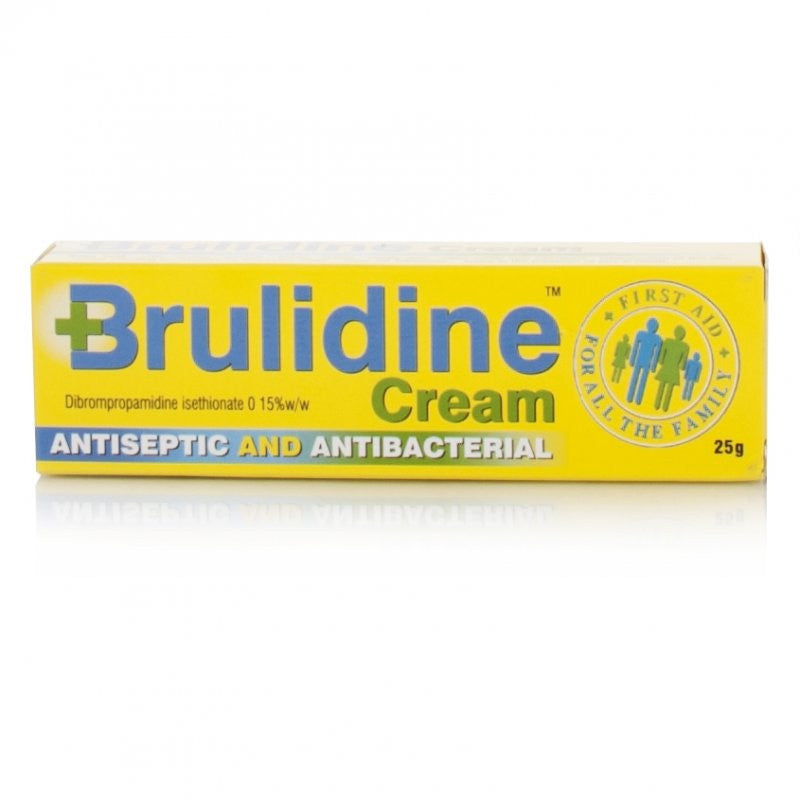 Brulidine Cream packaging on a white background